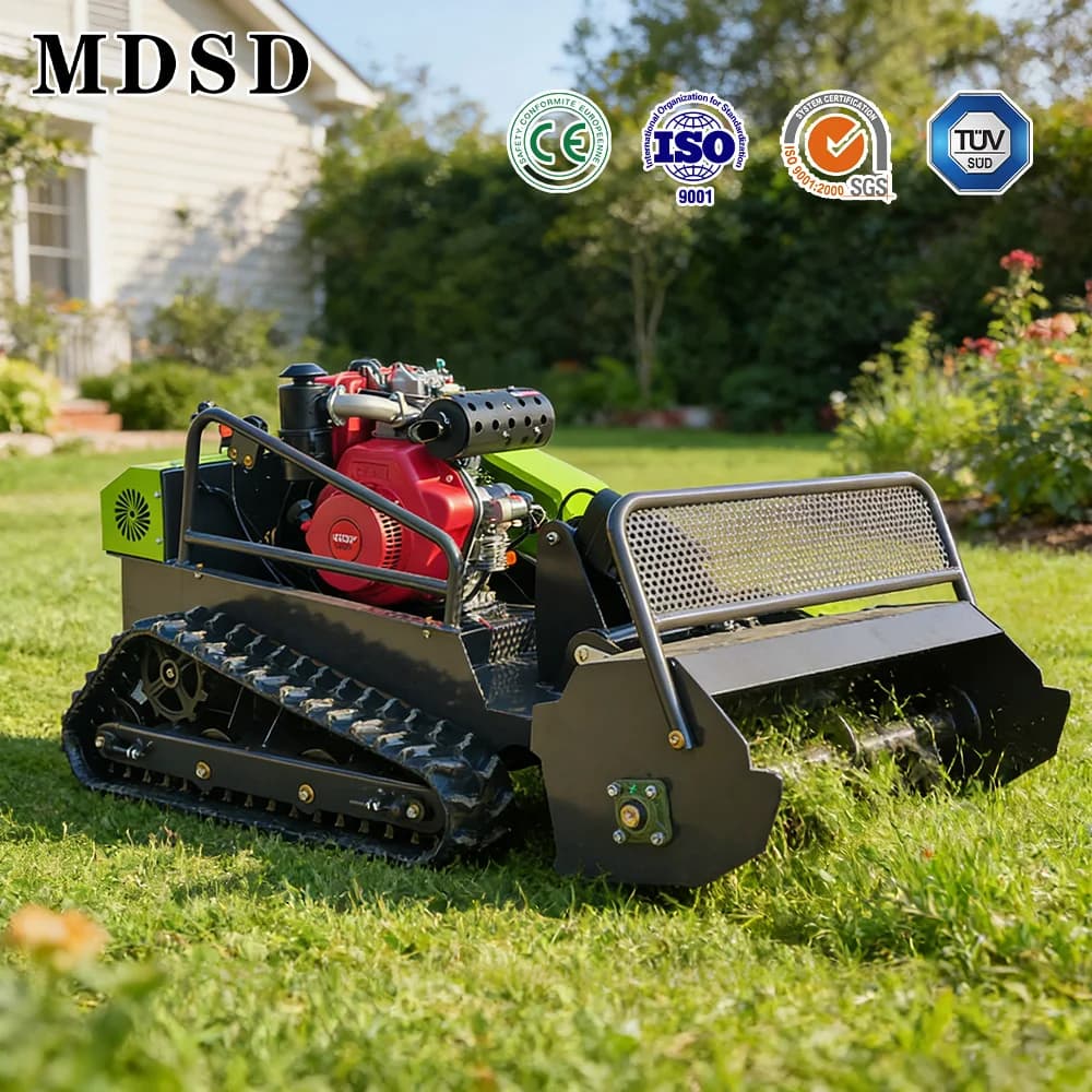 Nuovo Robot Rasaerba Automatico Intelligente con Telecomando e Cingoli per Giardino e Prato, Senza Fili, Personalizzabile - Modello 2026