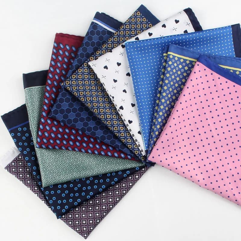 34cm Men's Pocket Square Women's Dresses with Floral Print Men's Handkerchief Handkerchief Square Handkerchief Towels Scarves