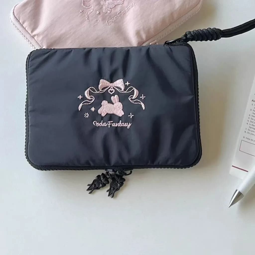 Card And Id Holder Casual Rabbit Passport Holder Id Storage Pouch Cartoon Travel Document Organizer For Document Organization