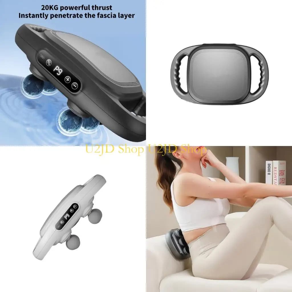 U2JD Six Head Fascia Guns Handheld Massager Rechargeable for Body