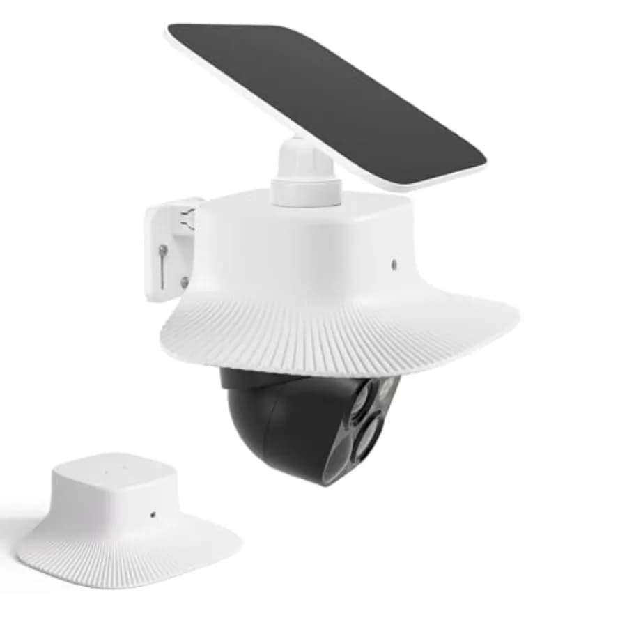 Rain Cover for Eufy SoloCam S340, Durable ABS Weatherproof Camera Sun Rain Shield, Easy Install Outdoor Security Camera Accesso