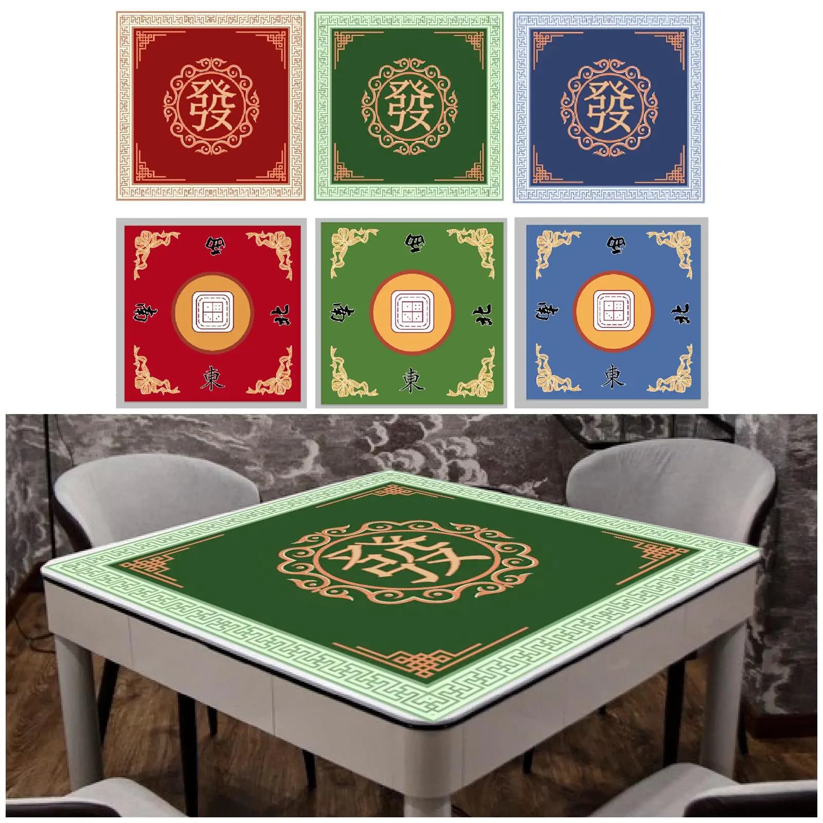 Board Game Mat Noise Reduction Table Cover for Card Game Coffee Table Domino
