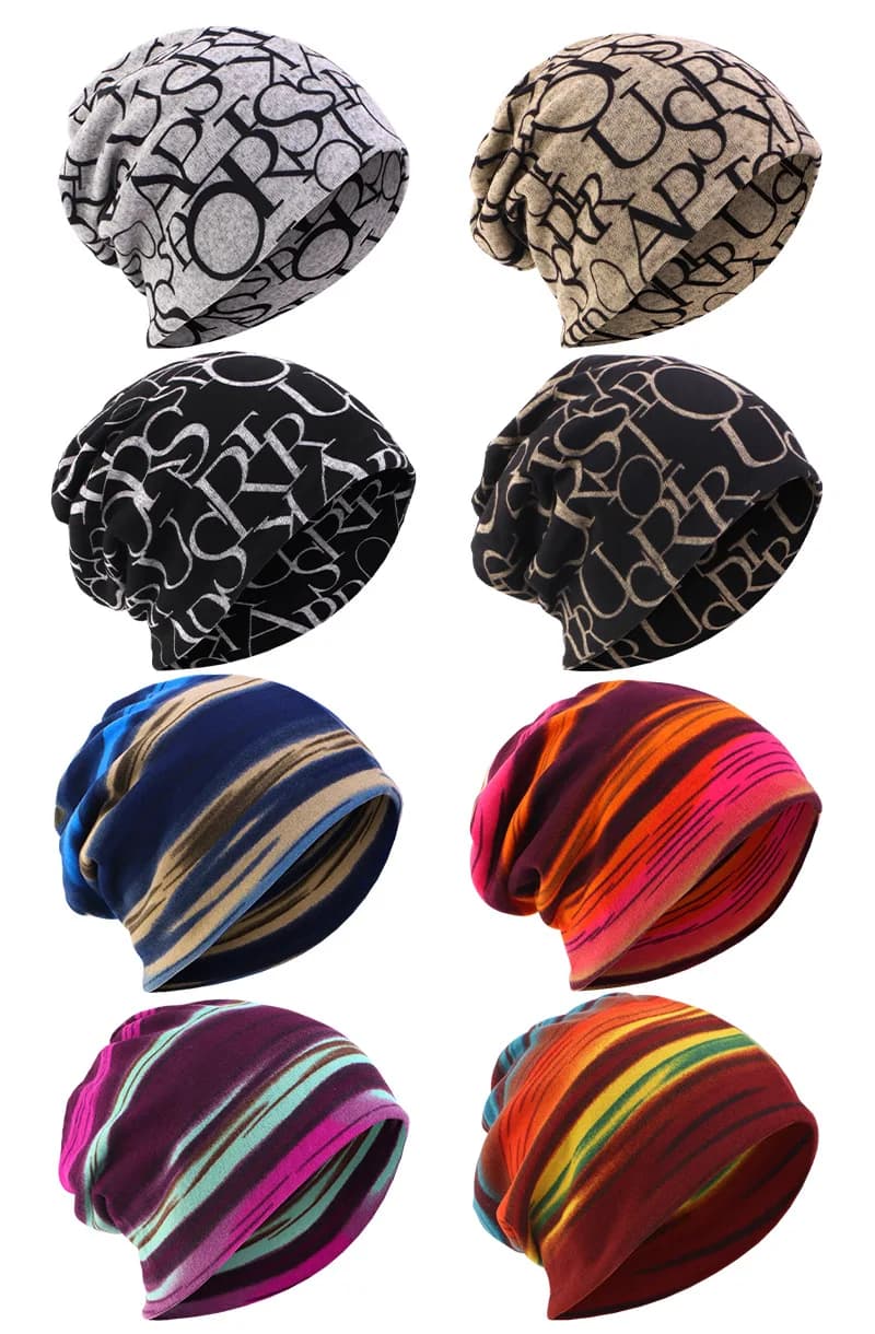 Cappello antivento stampato a colori arcobaleno per primavera e autunno, maschera antivento, copricollo, berretti e cappelli a doppio uso