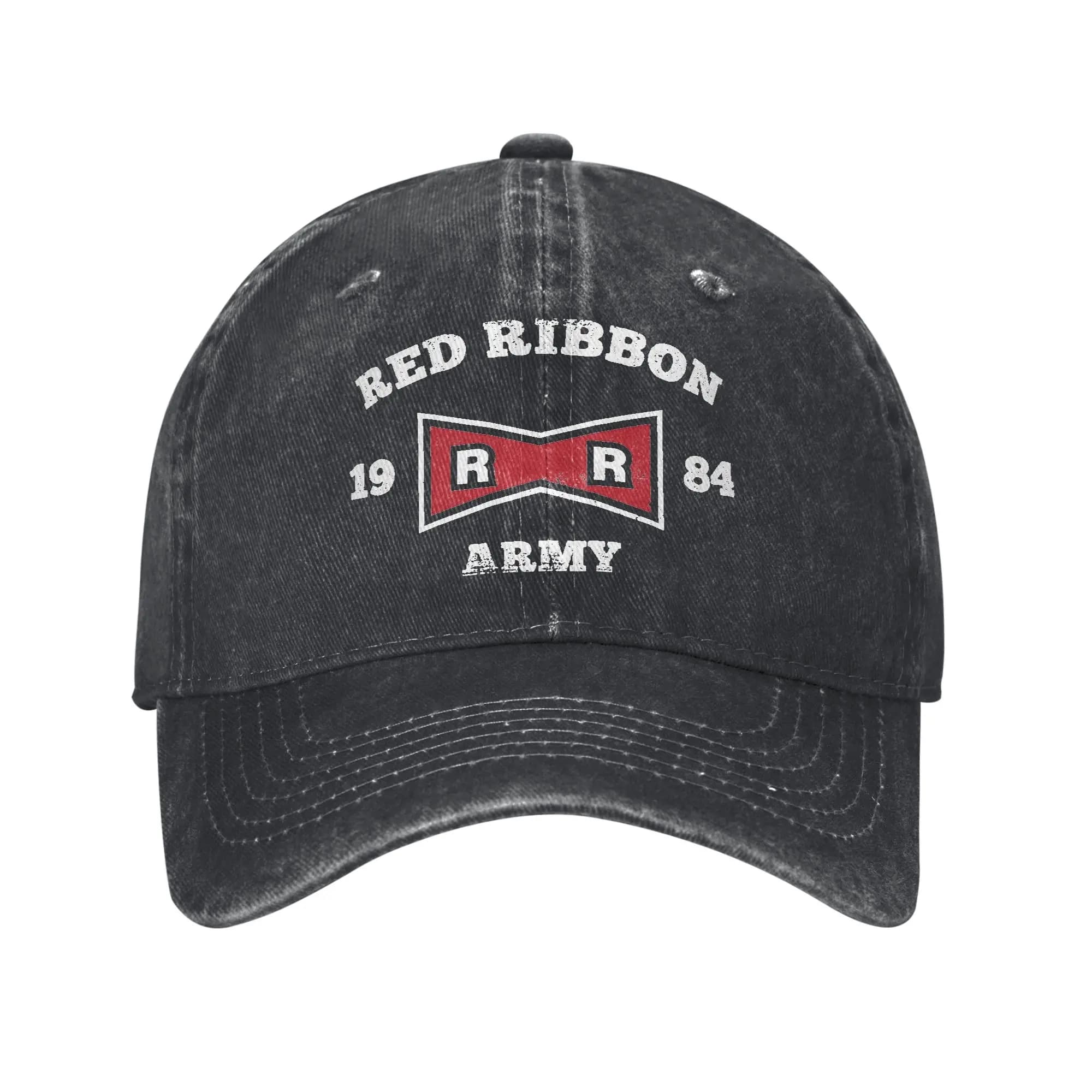 Cappellini da Baseball Red Ribbon Army 1984 Dragon Ball, Classici in Denim Invecchiato, Accessori Anime per Uomo e Donna, Cappelli da Esterno