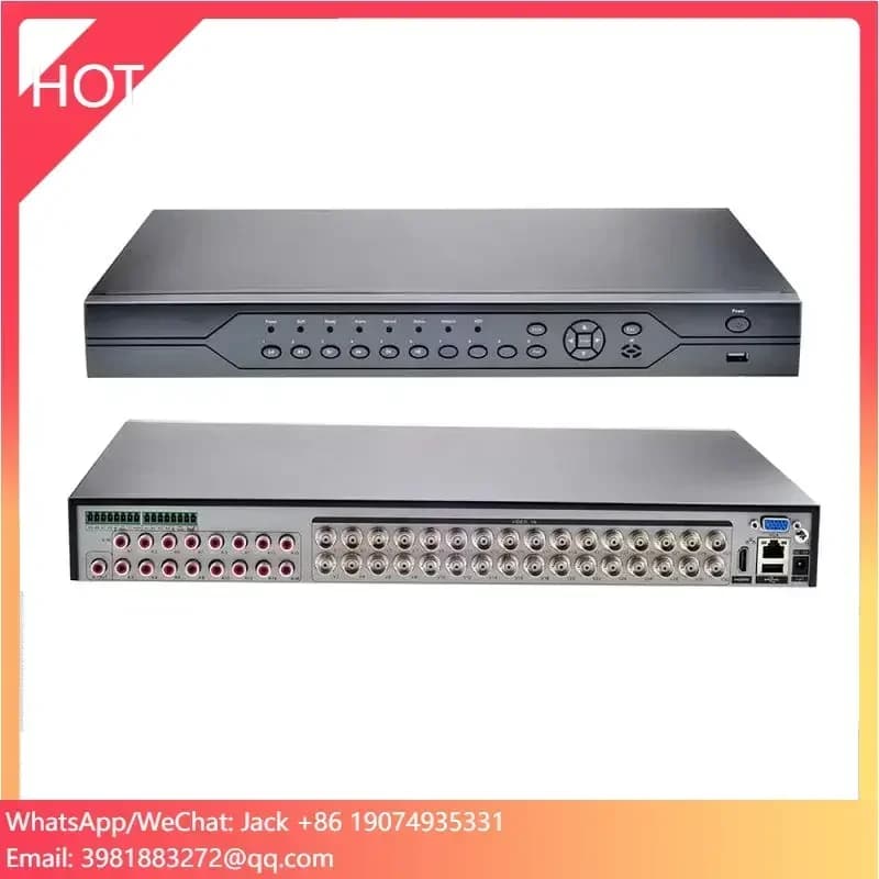 Registratore Video Digitale XMeye 5MP 32ch DVR 4K H.265+ con 2 HDD per Registrazione 24/7, Sistema di Sicurezza con Telecamere AHD IP