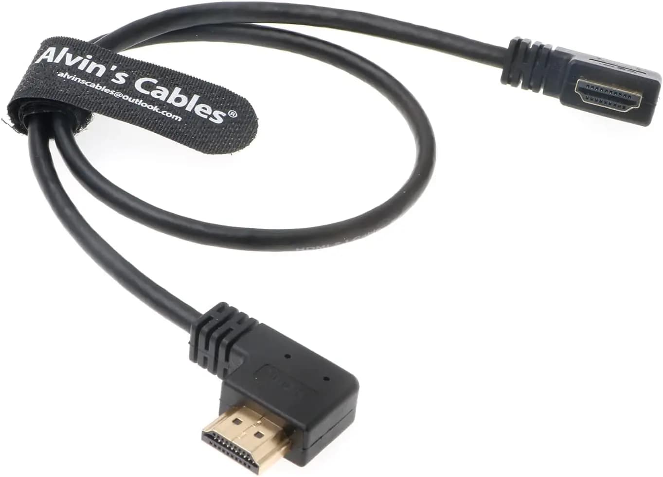 Alvin's Cables 8K HDMI 2.1 High-Speed Cable 8K@60Hz 4K@120Hz, Left to Right Angle HDMI Cable for Atomos Ninja,for Feelworld,for