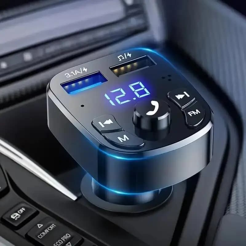 3.1A Lettore MP3 per auto Dual USB Caricatore rapido per telefono Adattatore Bluetooth 5.0 Trasmettitore FM Ricevitore USB Flash Drive Plug Kit per auto