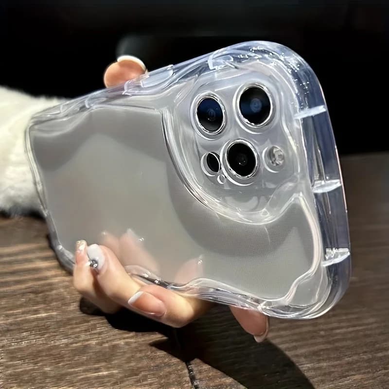 Transparent Silicone Phone Case for iPhone 17 13 11 16 15 14 Pro Max 12 Air 7 8 Plus XR X Xs 17Promax Shock Case Funda