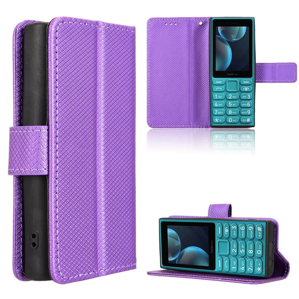Custodia in pelle Proteggi la copertura per Nokia 108 4G 2024 Flip Stand Cover per Nokia 108 4G 2024 Portafoglio Supporto per carta Coque per telefono