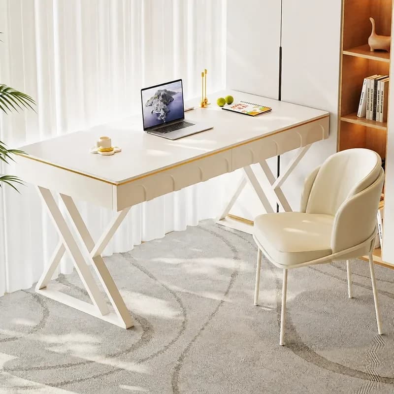 Slate Desk Lamp Modern Luxury Small Apartment Cream Style Study Workbench Household Multi Function Desktop Computer Light
