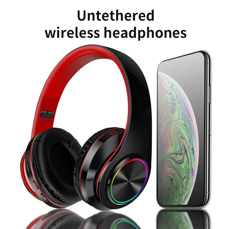 B39 Auricolare Bluetooth Cuffie pieghevoli Auricolare stereo HiFi con supporto per microfono Scheda SD FM per Xiaomi Iphone Sumsamg Phone