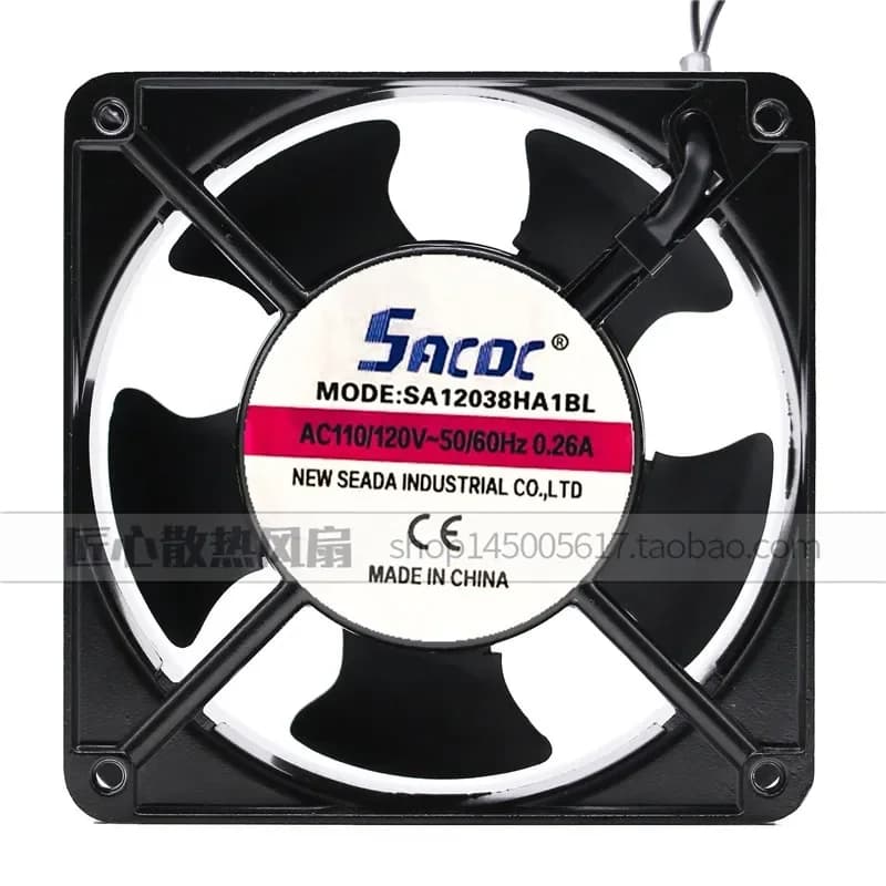 New Original SA12038HA1BL 12CM 110V Axial Flow Fan for Cabinet Cooling Double Ball Bearing KTV Fan