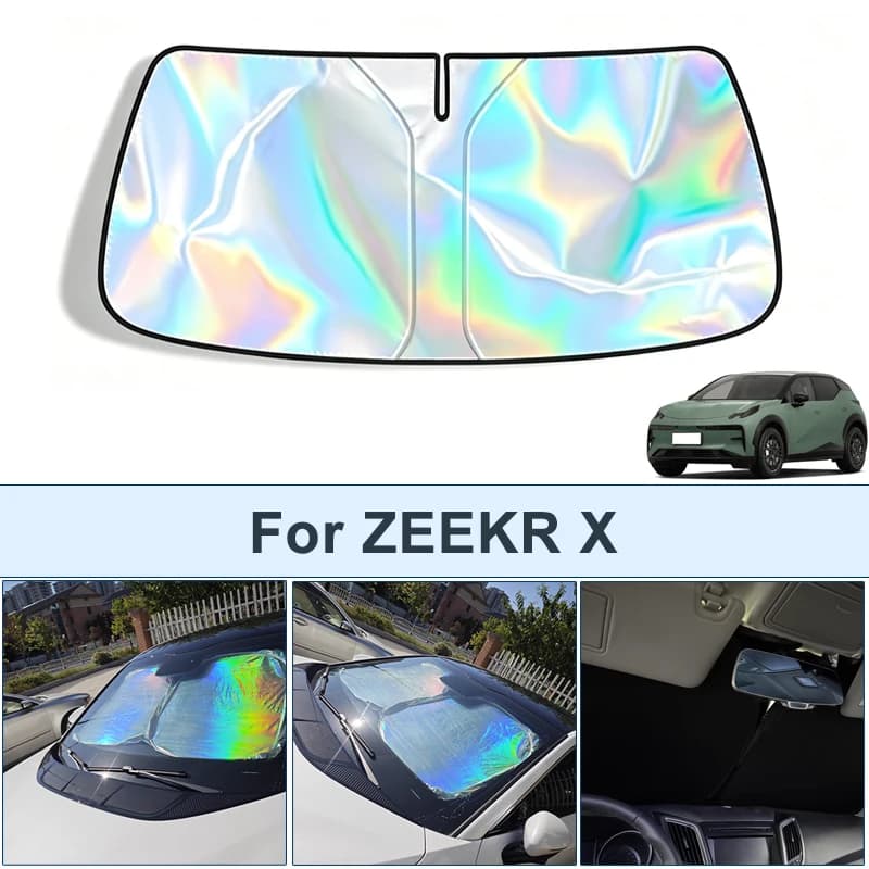 Parasole pieghevole per parabrezza anteriore per ZEEKR X, copertura protettiva riflettente UV, accessori per interni auto