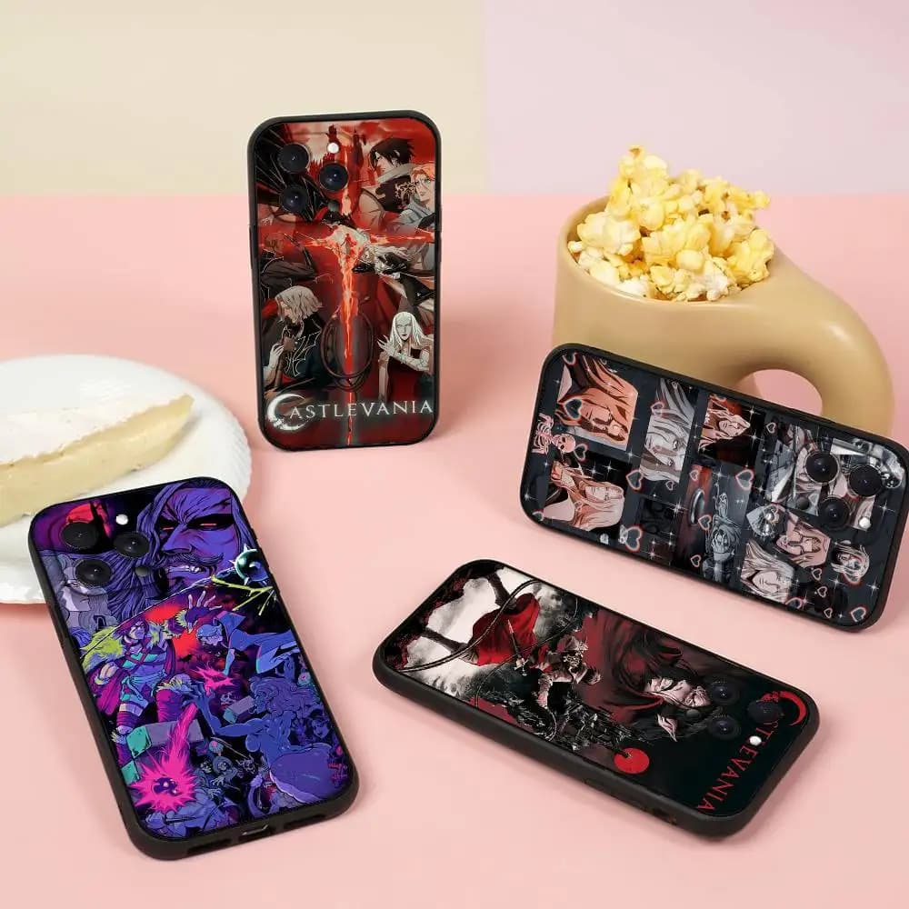 Custodia per telefono Castlevania Anime per iPhone 17 16 15 14 13 12 11 PRO MAX PLUS Mini in TPU morbido e delicato sulla pelle