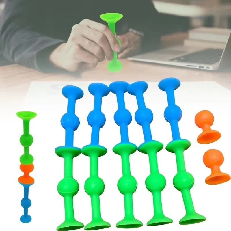 Morbido appiccicoso Aspirazione Dardo Agitarsi Giocattoli Casa Gioco interattivo Pop Silicone Freccette Voli Giocattolo di decompressione Bambini Giocattoli da lancio Festa