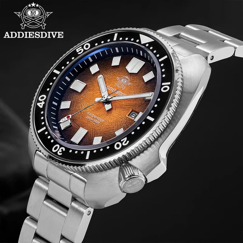 ADDIESDIVE NUOVO AD2511 Orologio da uomo Cristallo di zaffiro BGW9 Super luminoso 20Bar Impermeabile Orologio al quarzo abalone in acciaio inossidabile 316L