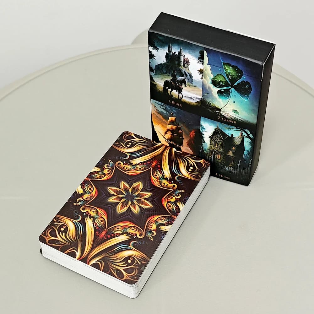 Strano mondo Lenormand Mazzo 9 * 6 cm 36 carte Fantasy Lenormand