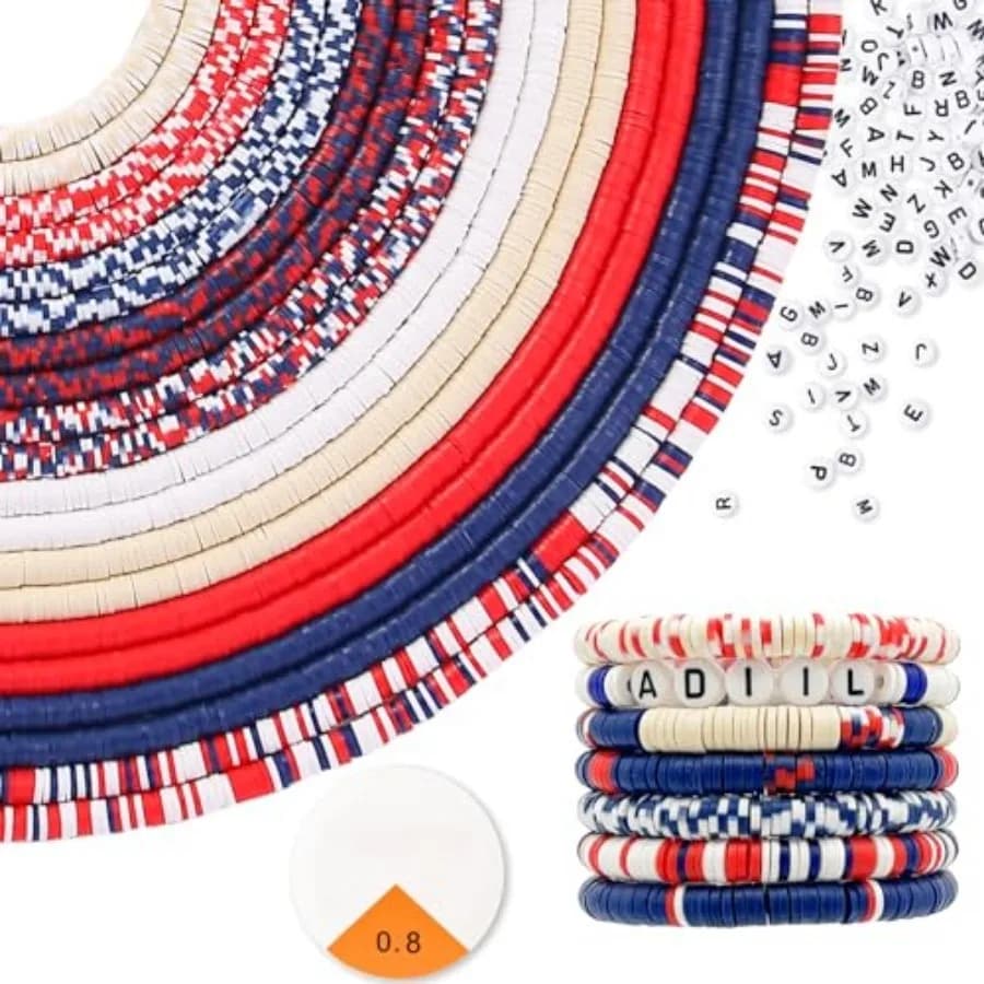 7200pcs Clay Beads Bracelet Making Kit, 6mm Polymer Heishi Beads for Jewelry Making, Friendship Bracelet Kit Birthday Gift for