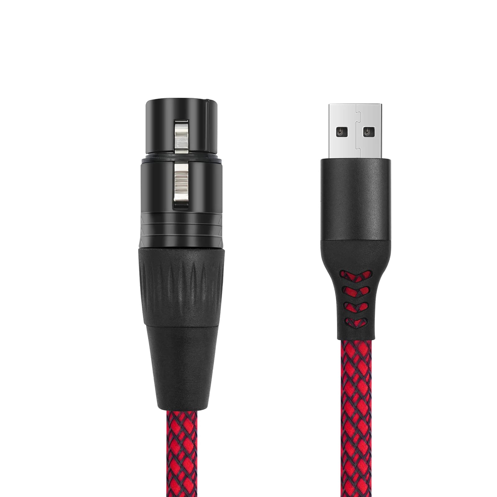 Cavo convertitore di collegamento microfono USB maschio a XLR femmina 1/2/3M Cavo audio da studio adattatore da USB a XLR per microfoni o registrazione