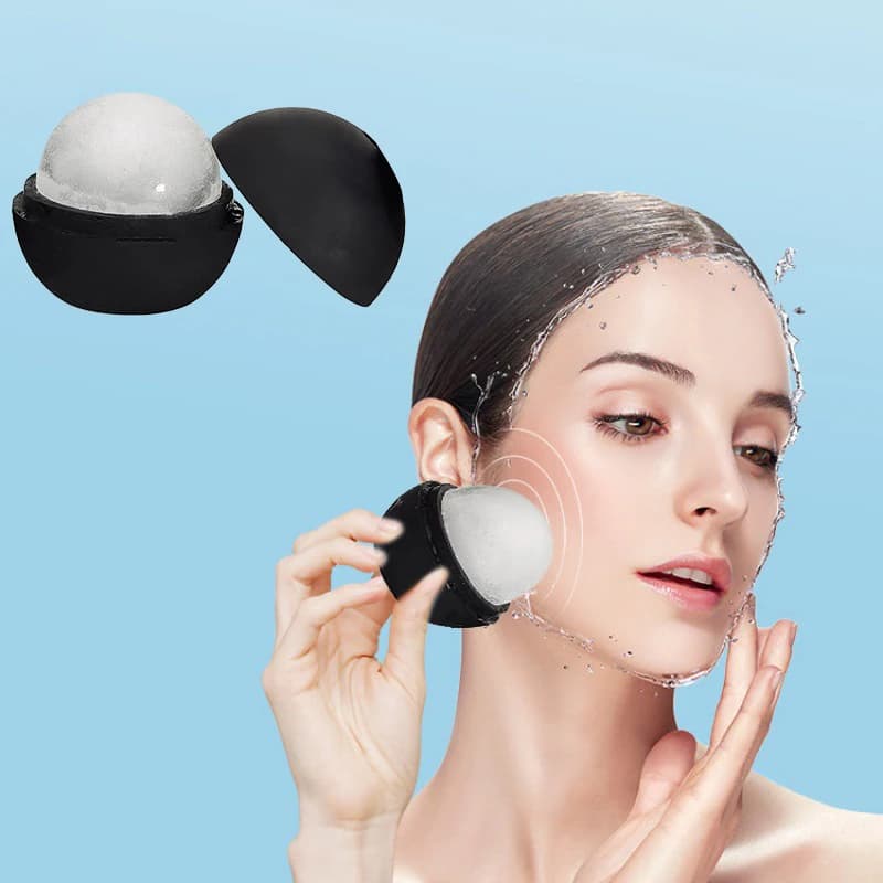 【Rullo di ghiaccio per viso e occhi, rullo di ghiaccio per la bellezza del viso, strumenti per la cura della pelle, cubetto di ghiaccio per il viso, stampo in silicone per ghiaccio, accessori di bellezza】