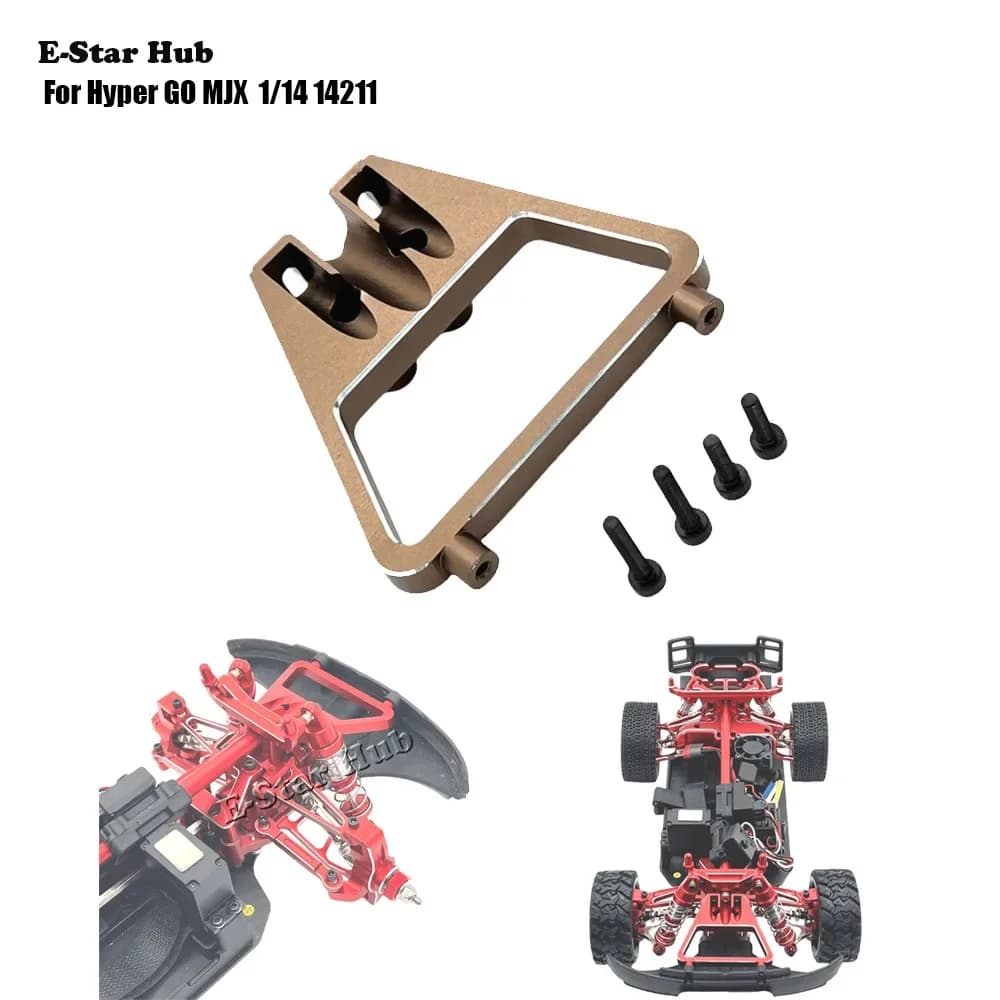 Parti di fissaggio dei componenti per evitare collisioni anteriori per Hyper GO MJX 1/14 14211 Parti di aggiornamento in metallo Rc Car Truck Buggy