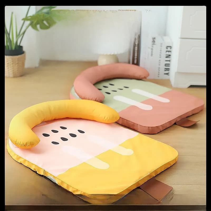 Cuccia Estiva Impermeabile in Seta Ghiacciata per Animali Domestici, con Copertura Rimovibile, Letto per Cani Traspirante e Rinfrescante, Tappetino per Dormire Facile da Pulire, Cuccia Domestica