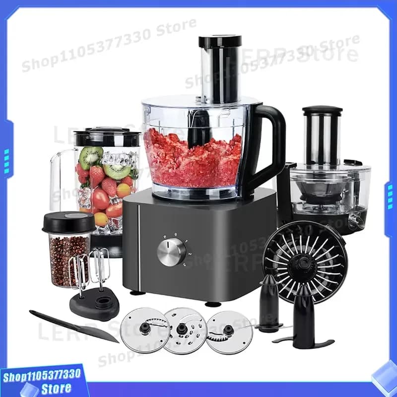 1000W High Power Food Processor Copper Motor Multifunctional Kitchen Appliance Factory Wholesale Electric Chopper Blender