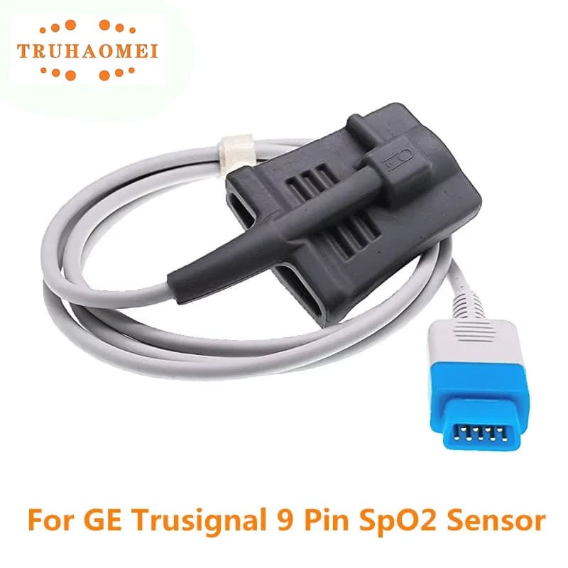 9 pin SPO2 sensor with series E pulse sensor for GE Datex Ohmeda Trusignal OXY-F-UN 0,9 meters S/5 i4