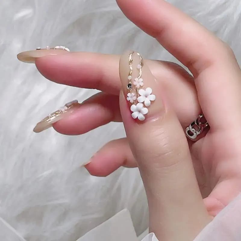Stampo in Silicone 3D per Nail Art con Fiori, Modello Stereoscopico per Facile Applicazione di Decorazioni in Gel per Unghie a Casa o in Salone
