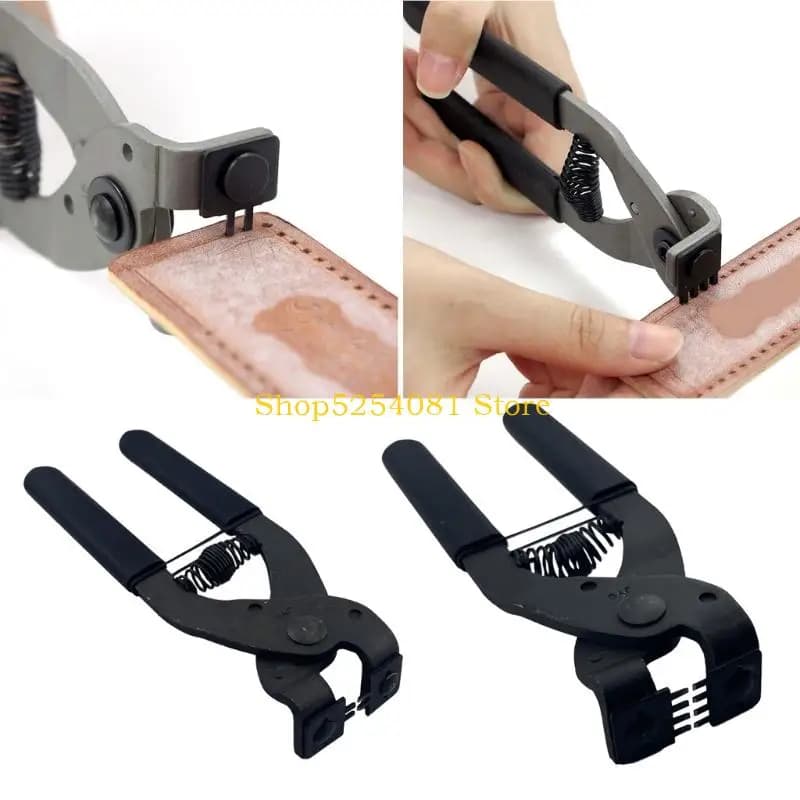 AXYC 2 Prongs/4 Prongs Leather Hole Puncher Pliers Heavy Duty Carbon Steel Punching Tool For Belt Wallet Bag Shoe Making
