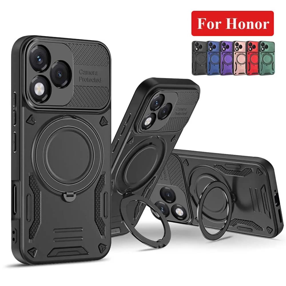 Custodia per Honor 400 Pro Lite Smart X60 X9c Smart X7D X70 X9D X5C con Anello Supporto Magnetico Cover Antiurto Rinforzata