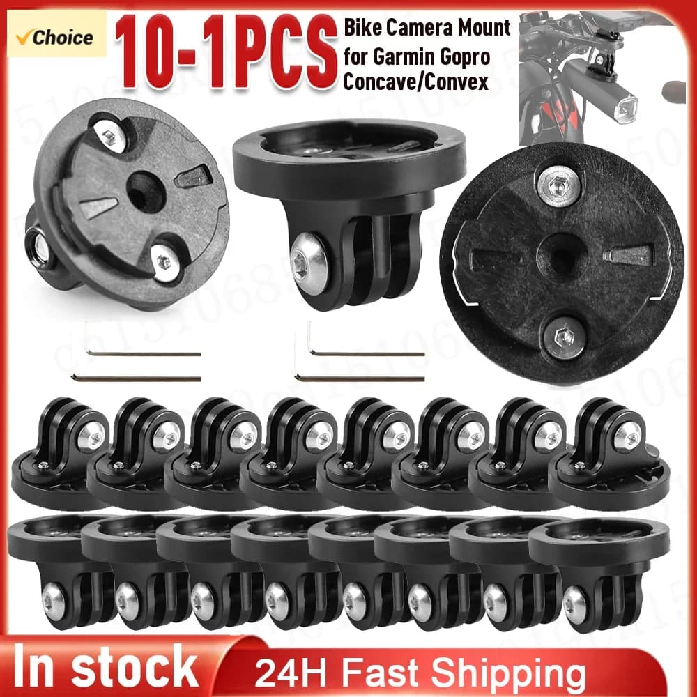 For Garmin Gopro Support for Computer Support for Aluminum Alloy Bike Camera Support for Bracket Adapter for Front Light Bracket for Bicycle Camera Support