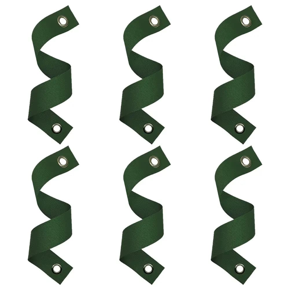 Set of 6 Nylon Support Belts for Trees, Anti-Silver and Anti-Uragan Protection for Young Plants, Garden Plant Straightening Belts