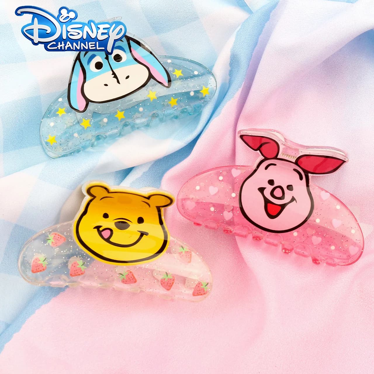 1 pezzo/3 pezzi di graziose forcine per capelli trasparenti di Winnie the Pooh della Disney