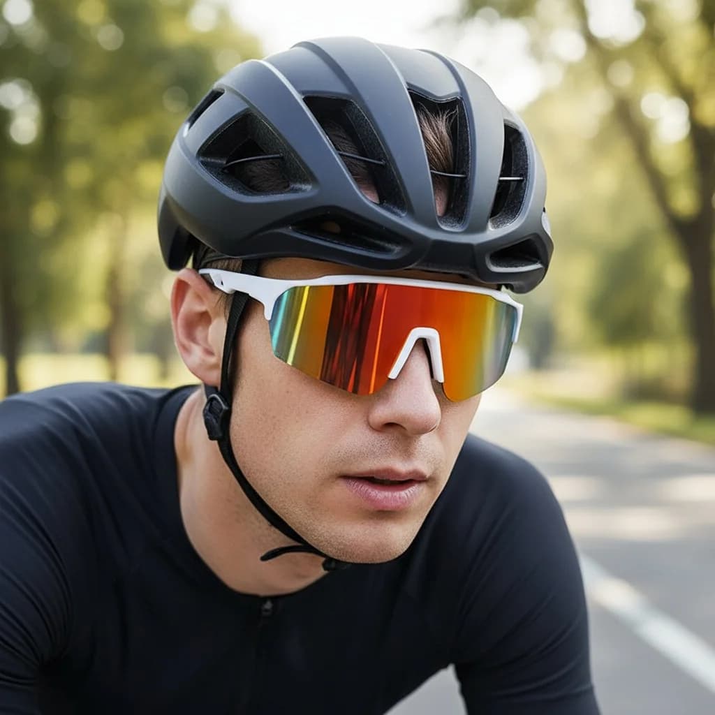 New Outdoor Cycling Glasses Colorful Sunglasses Running Windproof And UV Resistant Sunglasses For Men And Women 9862