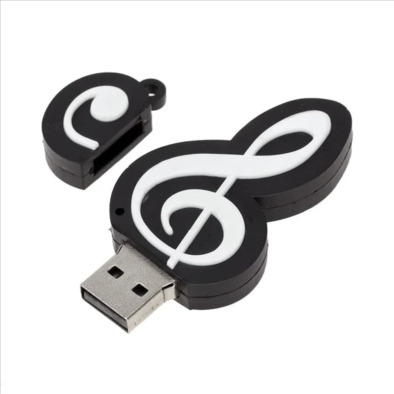 B03B-3X Chiavetta USB 2.0 Simpatico cartone animato Memory Stick Note musicali Simbolo Memoria USB 2.0 Chiavetta USB esterna Memoria Chiavetta 4 GB