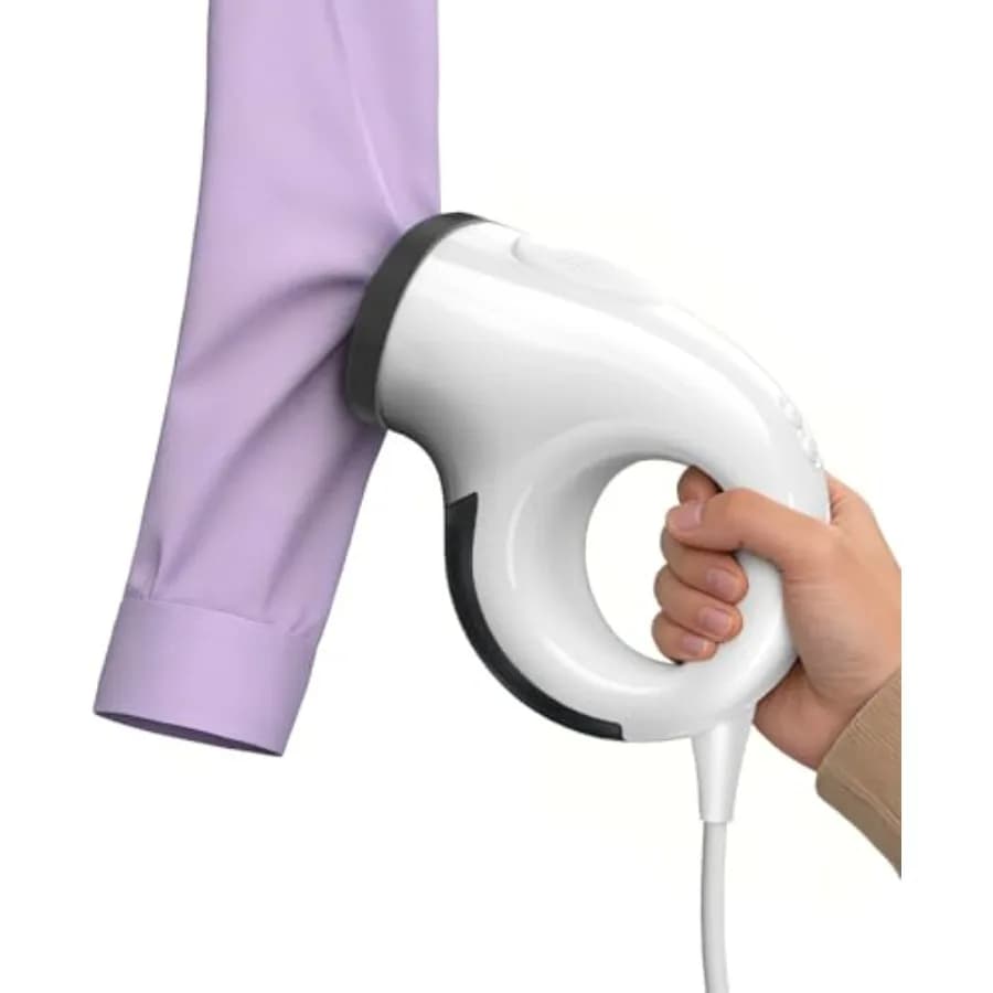 Vaporizzatore Portatile per Vestiti con Aspirazione da 2800Pa, Riscaldamento in 25s, Senza Gocciolamento, Ideale per Viaggi, Alternativa Compatta alla Ferro da Stiro a Vapore