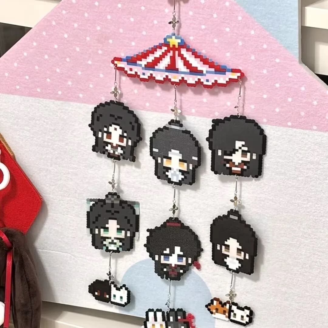 Mohist Three Treasures Wind Chime Pendant 'Demon Dao Tian Guan Zha Anti' Surrounding 'Wind Chime Tian Guan Blessing Pendant