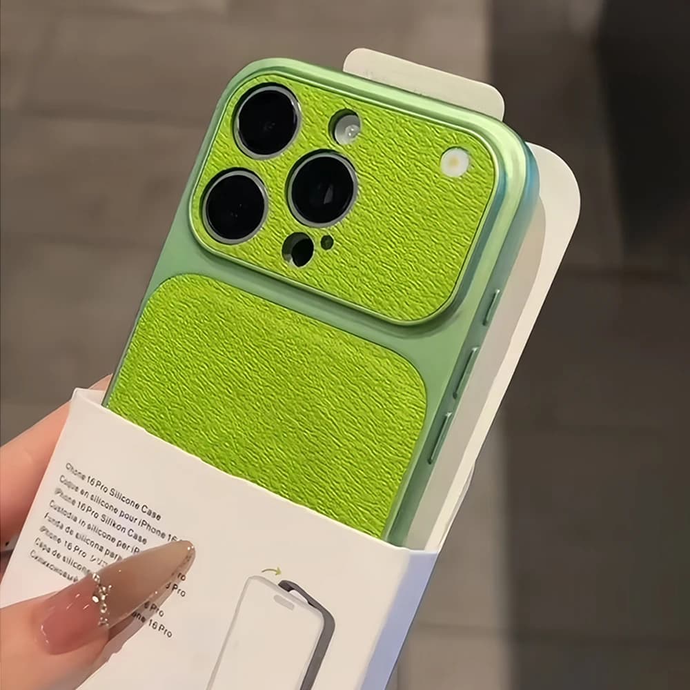 Custodia per telefono con texture in pelle opaca originale per iPhone 17 16 15 14 13 Pro Max, protezione fotocamera, anti-scivolo, anti-shock, con bumper