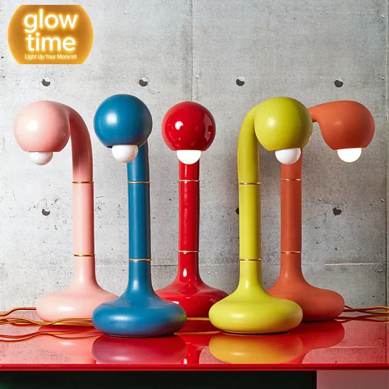 Modern French little monster desk lamp living room bedroom new simple comma lamp