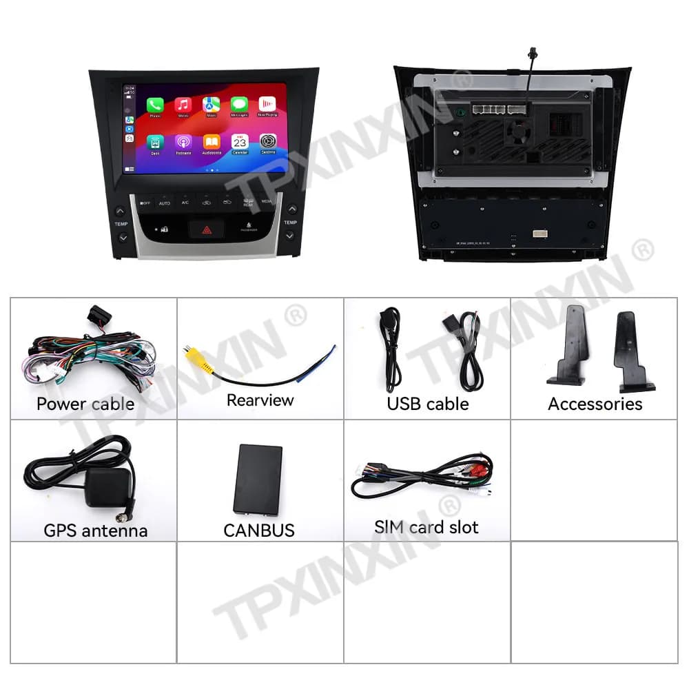 For Lexus GS 2005-2011 Car Radio Stereo Android Screen Auto Carplay GPS Navigation 9 Inch Multimeida Player DSP 4G LTE Head Unit