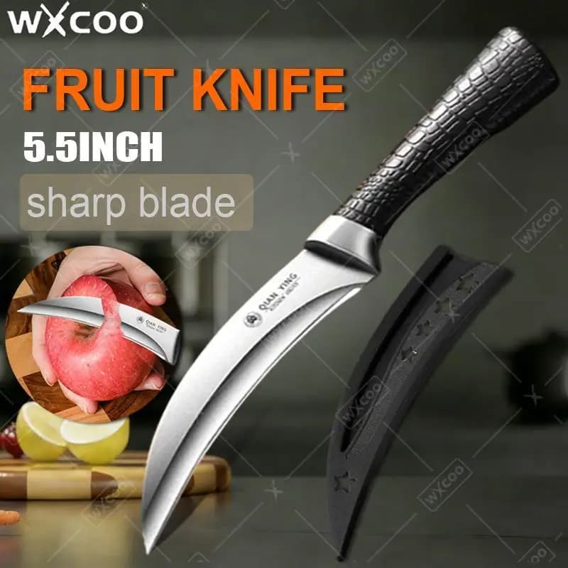 Coltelli professionali multiuso WXCOO con impugnatura antiscivolo per uso domestico, coltello da cucina in acciaio inossidabile per disossare il pesce