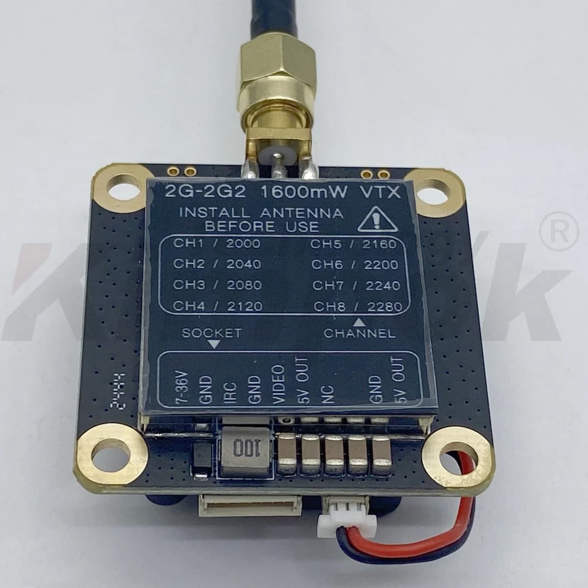 2.2 GHz 1,6 W FPV VTX VRX Video Transmitter Receiver drone video transmitter Accessories Wireless transmission Component aircraft model 1600 mW