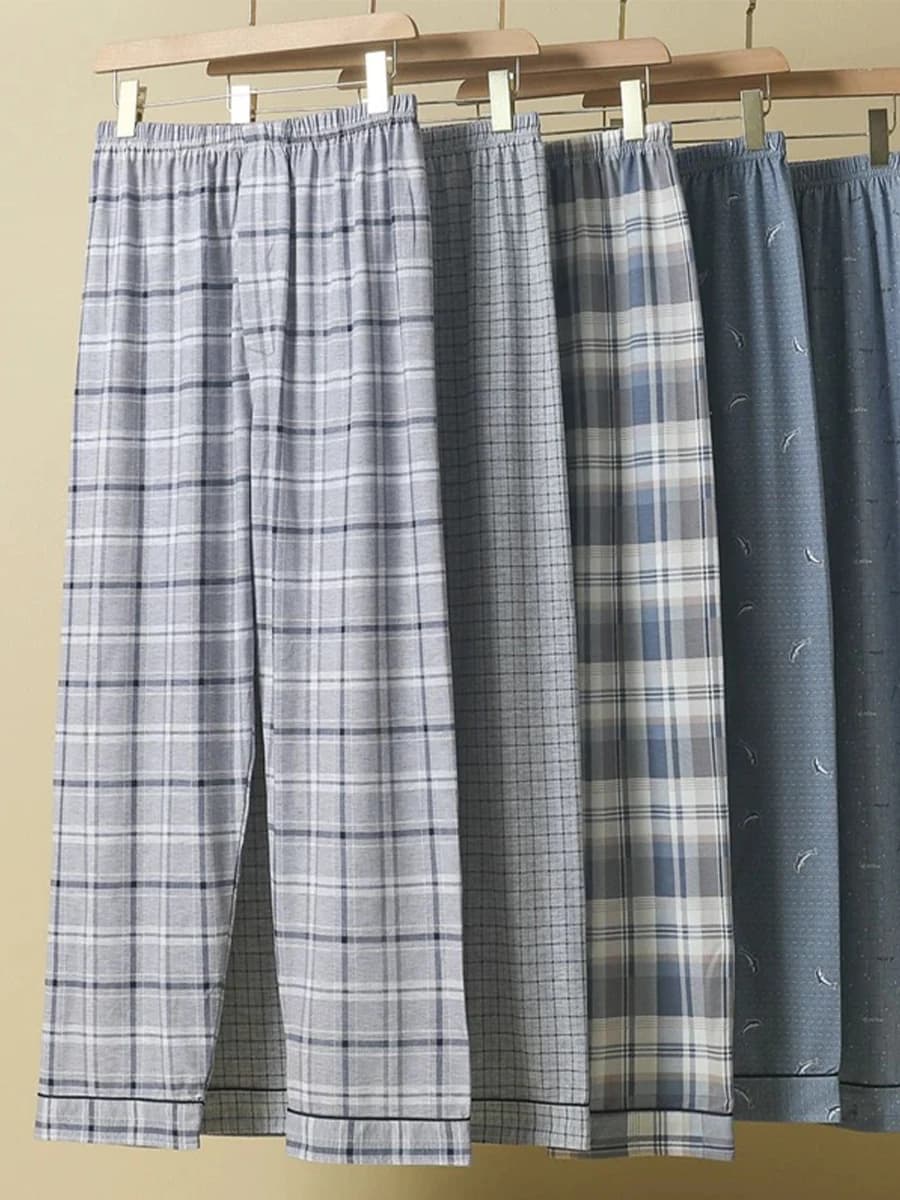 Pajama Pants Men's Spring and Autumn Thin Trousers Summer Teenagers Can Wear Casual Large Size Home Pants