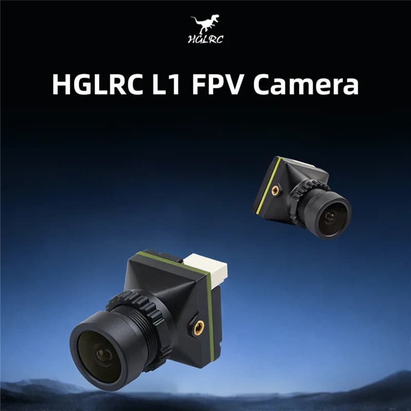 Telecamera FPV HGLRC L1 1200TVL con sensore CMOS 1/2.7" 112 ° FOV 5-24V PAL/NTSC per Drone da Corsa RC
