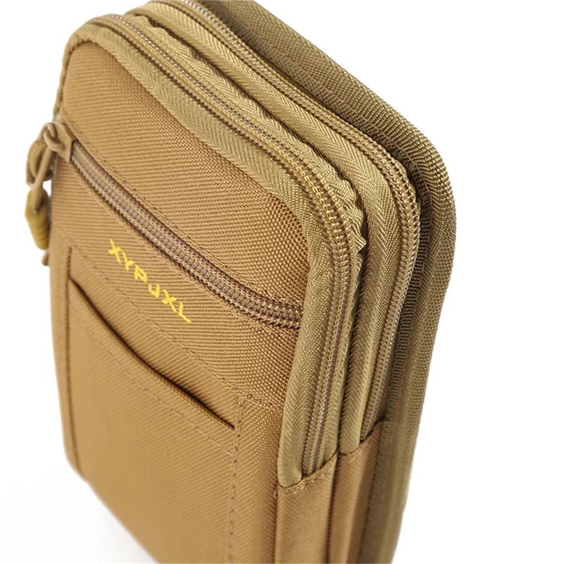 Marsupio da Uomo per Esterni, Borsa a Tracolla in Tela per Telefono, Marsupio Sportivo da Caccia, Borsa da Viaggio Multitasche con Cerniera, Portamonete