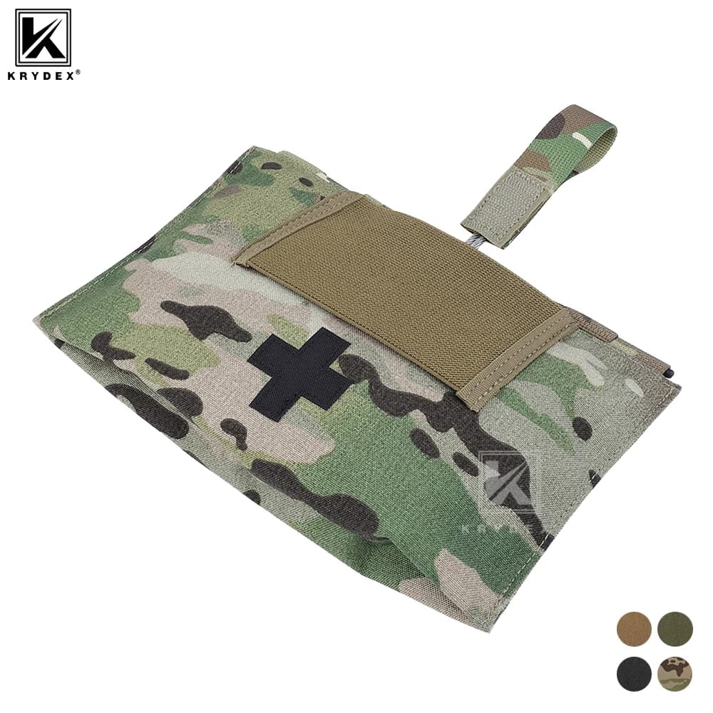Kit di pronto soccorso tattico KRYDEX, custodia MOLLE 9022B, attrezzatura medica, borsa da sopravvivenza per escursionismo all'aperto, custodia organizer.