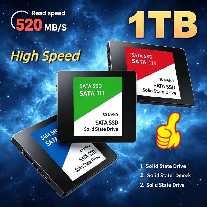 500GB Ultra Portable External SSD USB 3.0 520MB/s Shockproof Metal Casing Solid State Drive for Laptop PC Hard Disk Pro Rugged
