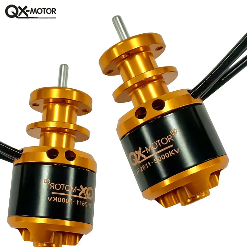 QX MOTOR 50mm EDF Motore Brushless QF2611 3300KV 4000KV 4600KV 5000 KV con pale CW CCW12 Per parti di ventole canalizzate per aerei RC