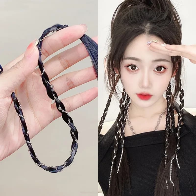 Y2K Women Fried Dough Twist Braid Traceless Invisible BB Clips Boxing Braid Boxing Braids Girls Hair Braiding Tools Cool Fashion